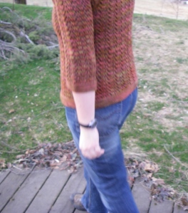 Feb lady sweater side
